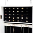 thumbnail image 3 of Jewelry Armoire with Mirror Lockable Jewelry Cabinet with Internal Mirror and Full Length Mirror, Large Capacity Jewelry Organizer Storage Jewelry Box with Drawers-White, 3 of 7