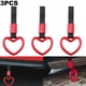 thumbnail image 5 of JDM coche modificado decorativo advertencia anillo parachoques trasero advertencia coche mano tirar anillo (cinturón negro-Corazón rojo), 5 of 8