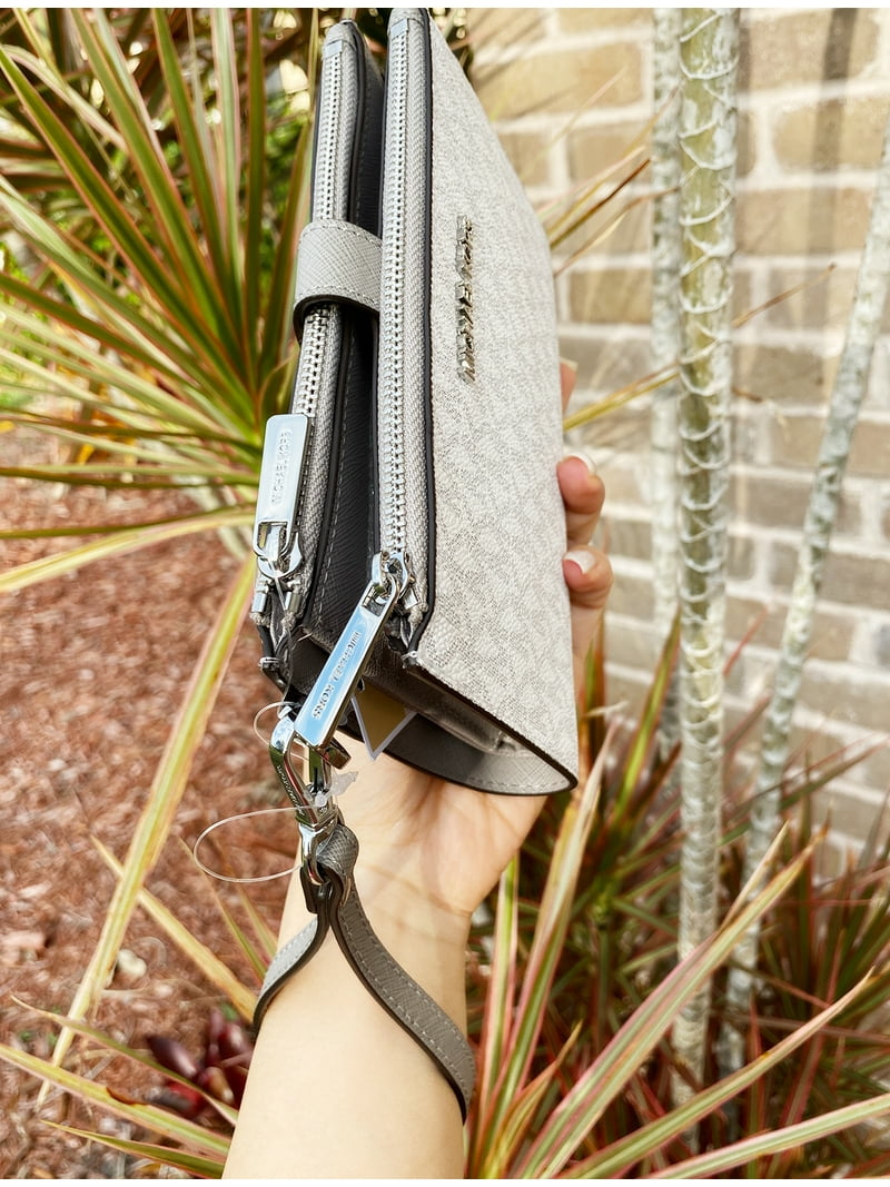 Michael Kors Jet Set Travel Large Double Zip Phone Wristlet Wallet