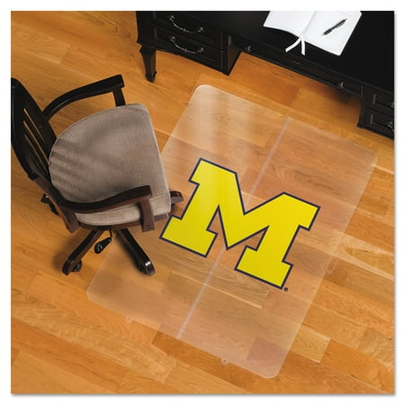 ES Robbins Collegiate Chair Mat for Hard Floors, 36 x 48, Michigan Wolverines