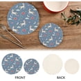thumbnail image 4 of GZHJMY Unicorn Round Trivets Pot Holders 2 Pcs, Heat Resistant Cotton Thread Weave Trivets for Hot Dishes, Cooking, Baking, Farmhouse, Kitchen Decor for Kitchen Pans Bowl Teapot, 4 of 7