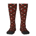 thumbnail image 1 of Fotbe Christmas With Character Calcetas Divertidas Estampadas para Hombre y Mujer, Calcetas de Algodón hasta la Rodilla para Caminar, Correr, Enfermería y Embarazo, 1 of 6