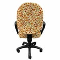thumbnail image 3 of Floral Office Chair Slipcover, Burgeoning Flowers Small Flora Scene Foliage Meadow Setting Vintage Garden Art, Stretch Decorative Fabric Cover, Standard Size, Beige Multicolor, by Ambesonne, 3 of 5