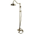 thumbnail image 5 of Kingston Brass  Vintage Clawfoot Tub Faucet Package with Shower Combo Matte Black Matte, 5 of 5