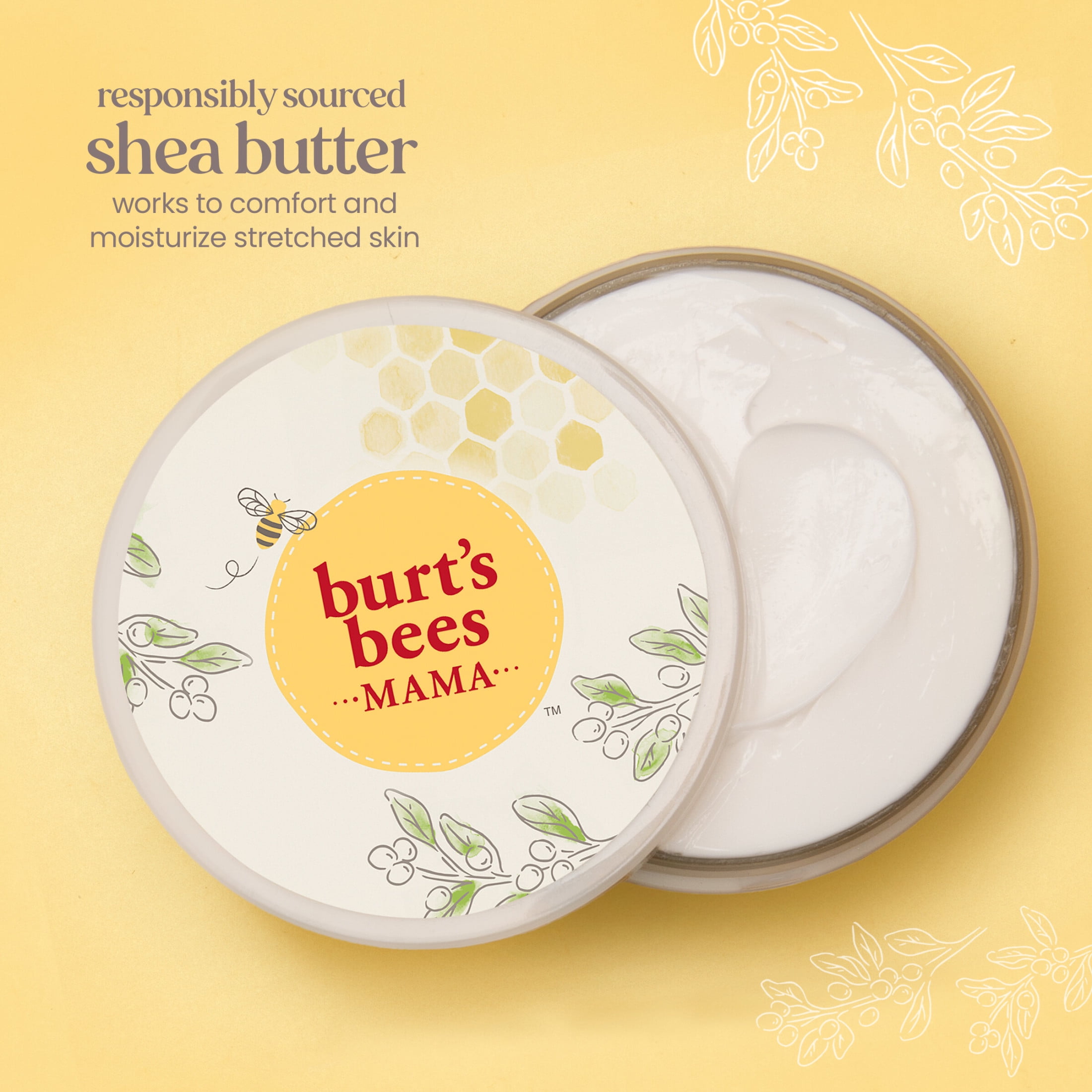 Burt's Bees Mama Belly Butter with Shea Butter and Vitamin E, 6.5 oz