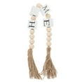 thumbnail image 6 of tassel beads string Wood Home Letters Block Bead Garland with Tassels Tiered Tray Ornament Beaded Garland for Tiered Tray(17.72X1.18X1.18Inch), 6 of 10