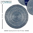 thumbnail image 3 of Glass Beaded Placemat in Dark Blue, Set of 4, 3 of 5