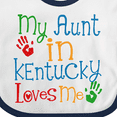 thumbnail image 4 of Inktastic My Aunt in Kentucky Loves Me Boys or Girls Baby Bib, 4 of 4