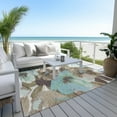thumbnail image 6 of Addison Rugs Chantille Indoor/Outdoor Transitional Floral Khaki Washable Rectangle Rug, 10' x 14', 6 of 6
