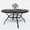 53" Round Table, variant on SOLAURA 41" Round Outdoor Patio Table with 1.57" Umbrella Hole, Metal Outdoor Patio Dining Table for Backyards, Porches, Gardens or Poolside, Black