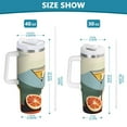 thumbnail image 6 of Yayeee 30oz Stainless Steel Tumbler with Straw and Handle Double-Wall Insulated Travel Water Bottle, Beige Glasses, 6 of 8