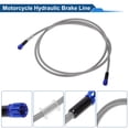 thumbnail image 5 of Unique Bargains 200cm Motorcycle Brake Clutch Oil Hose Line Nylon Stainless Steel Wire Braid PU Motorcycle Hydraulic Brake Line for Motorcycles Dirt Bike Silver Tone, 5 of 6