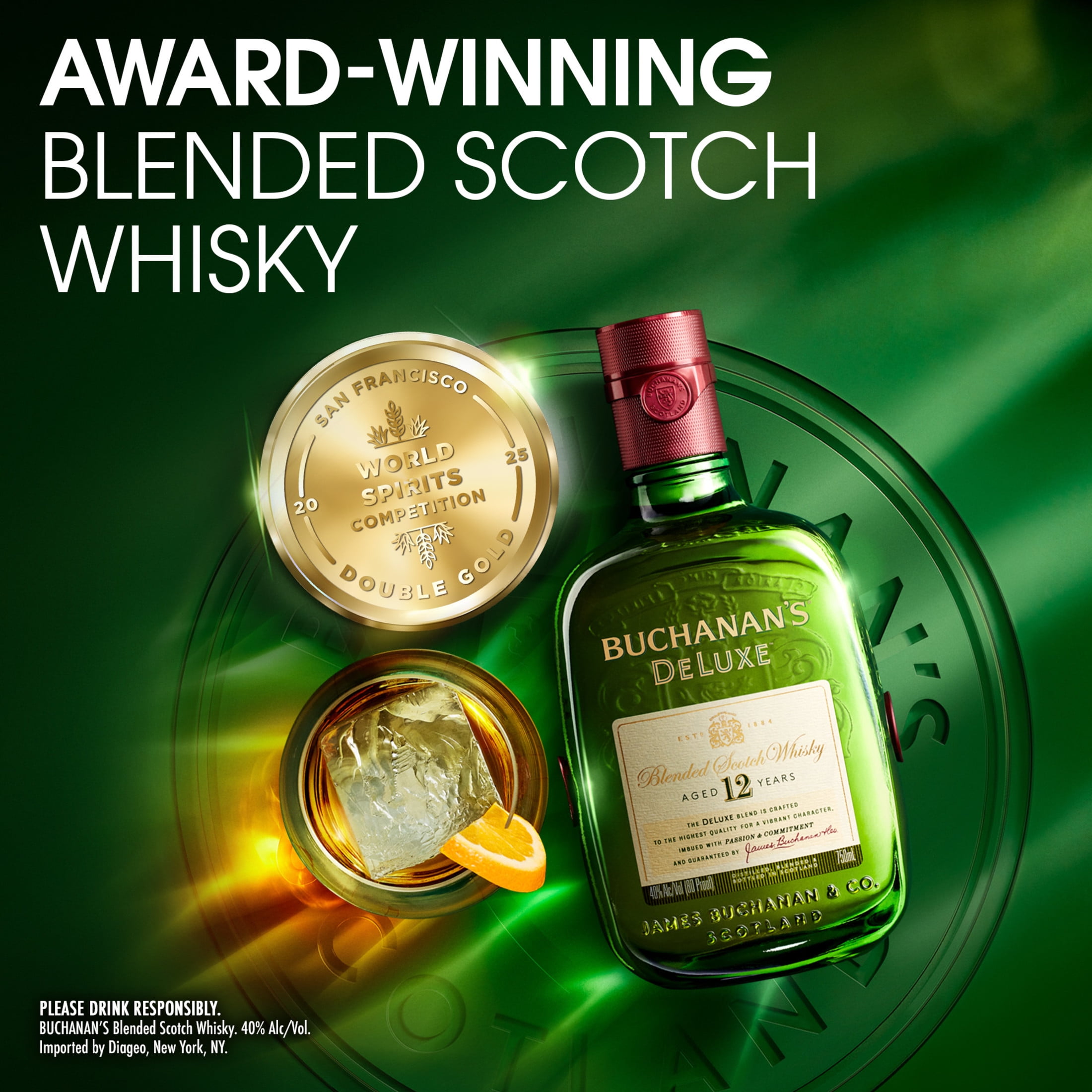 Buchanan's, DeLuxe Blended Scotch Whisky, 12 Years, 750 mL