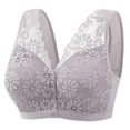 thumbnail image 1 of New Front Buckle Underwear Female Thin Without Ring Large Size Bra Vest Lace Bra, 1 of 8