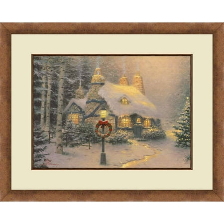 Thomas Kinkade, Stoneheart Hutch-Gold Colored Frame, 20x16 Decorative Wall Art