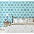 thumbnail image 5 of S4sassy Self-Stick Decorative Boho Wallpaper, Ethnic Diamond Print Wall Paper, Vinyl Waterproof Contact Paper, Blue, 25"x240" Removable Renter Friendly Wall Covering For Bedroom, Dining room, 5 of 9