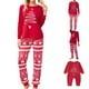 thumbnail image 1 of Vestido Rojo Para Padres E Hijos Conjunto de pijama familiar de 2 piezas Conjunto de ropa de dormir de estilo navideño con estampado de árbol informal Ygjytge Mamá Roja L para Mujer, 1 of 9