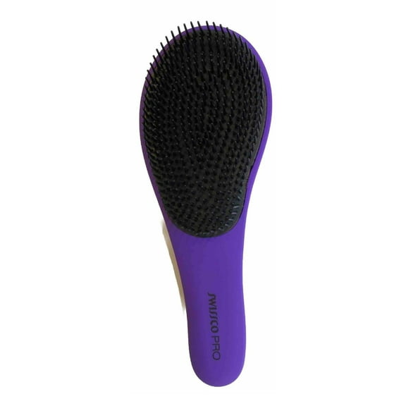 Swissco Pro Soft Touch Ultimate Detangler Hair Brush (Dark Purple)