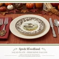 thumbnail image 2 of Spode Woodland Salad Plate, Birds of Prey, 8” Fine Dinnerware, Made in England Ideal Hunting Cabin Décor, Peregrine Falcon, 2 of 8