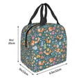 thumbnail image 3 of Sikiie Foxes and Birds in Forest Lunch Bag for Women & Men Adult Insulated Lunch Box, Food Lunch Containers Lunch Tote Bags for Work, Travel, Outdoor, 3 of 8