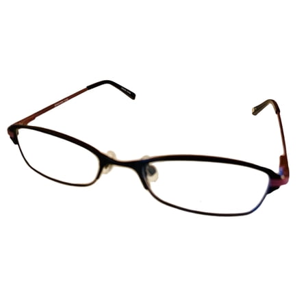 Jones New York Womens Soft Metal Rectangular Eyeglass Frames J468 Black 50mm