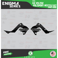 thumbnail image 2 of Kalair GFX Graphics Kit for Kawasaki KX125 POLISPORT RESTYLE (2003-2008) Enigma Series, 2 of 5