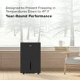 thumbnail image 6 of TCL 50 Pint 4,500 Sq Ft Smart Dehumidifier with Pump (Black) - Energy Star Most Efficient 2024, 50 Pints Per Day, Compatible with Alexa/Google Assistant - W50D9P3-B, 6 of 15