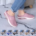 thumbnail image 1 of Womens Slippers Ladies Summer Fashion Solid Color Fine Mesh Wrapped Toe Slippers Non Slip Beach Women Sandals Dark Gray 37, 1 of 5
