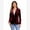 Wine Red, variant on IDOPIP Women's Velvet Blazer Jacket Long Sleeve Open Front Cardigan Coat Business Office Blazer with Pockets
