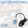 thumbnail image 3 of 2 in 1 Ice Maker Water Float Switch with Temperature Sensor for Commercial Ice Maker Cotlin Etc Ice Makers, 3 of 6