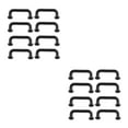 thumbnail image 2 of maskred Arch Shape Pulls for Gate Closet 4Pcs Modern and Functional Black Small 8 Pcs 2Set, 2 of 6