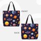 thumbnail image 2 of Balery Space Planet Bolsa de Mano para Mujeres con Cremallera, Bolsa de Gimnasio con Compartimentos, Bolsa para Laptop, Bolsa para Trabajo, 2 of 7