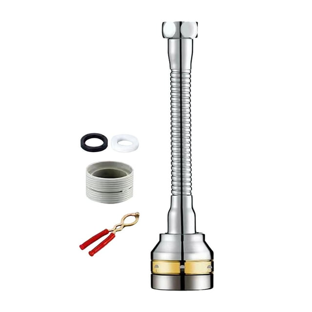 Grifo de la cocina,Grifo para fregadero de cocina,rociador de grifo de 360°,Aireador de grifo de cocina giratorio de gran ángulo,Grifo para fregadero,aireador,grifo giratorio en Largo Macarena Grifo de la cocina