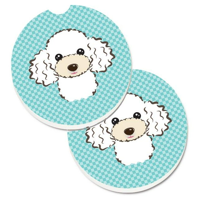 Chiffon Bleu et Blanc Ensemble de 2 Tasses Porte-Boîte de Voiture