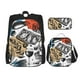 thumbnail image 1 of Easygdp French Food Mochila para Niños y Niñas con Set de Caja de Almuerzo y Estuche para Lápices 3 en 1, Mochila Escolar Estampada para Adolescentes, 1 of 7