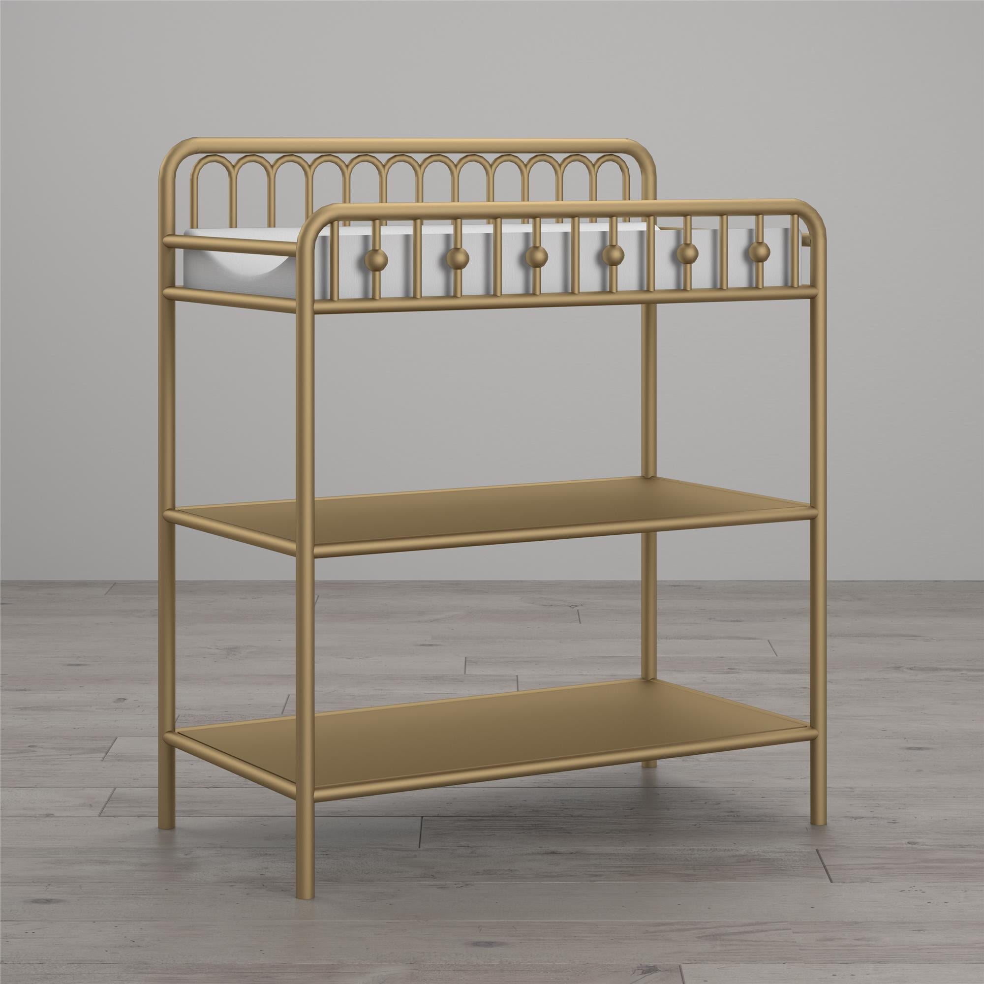 metal baby changing table