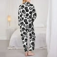 thumbnail image 6 of Wukai Hand Drawn Tomatoes Print Women's Pajama Set - Soft Long Sleeve Sleepwear for Comfort and Style-, 6 of 9