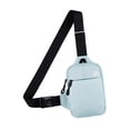 thumbnail image 1 of Bolso pequeño de moda para el pecho para hombres y mujeres con correa Soporte para teléfono resistente al agua para hacer ejercicio Compras Azul claro Sunnimix Bolsos de pecho para hombre, 1 of 8