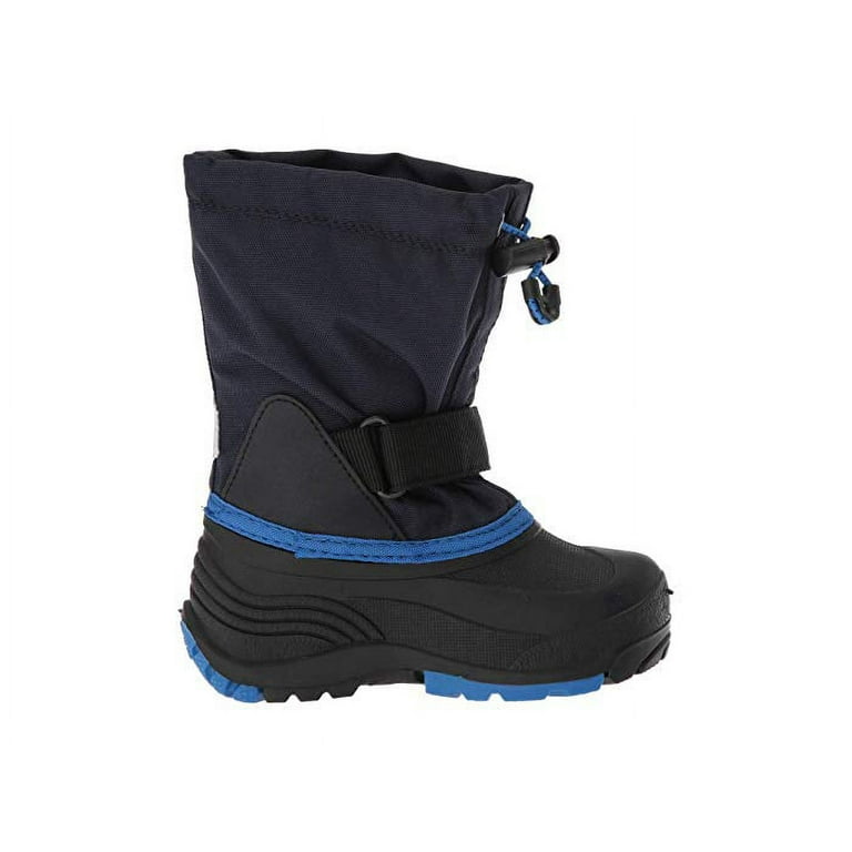 Kamik Kids' Waterbug5 Navy Blue Pull On Waterproof Rounded Toe Ankle Snow  Boots (NAVY BLUE, 10) 