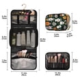 thumbnail image 3 of Iauyy 3 Piece Large Portable Hanging Toiletry Bags for Travel,Foldable Makeup Organizer with Multiple Compartments for Men&Women，Stars above My Head, 3 of 9