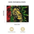 thumbnail image 3 of Nawypu Rasta Lion Jamaican Dreadlocks Canvas Wall Art Picture Print, 3 of 6