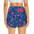 thumbnail image 4 of Xecao's Chicken and Rooster for a double-layer running short for women, perfect for gym, tennis, and more, featuring a convenient pocket., 4 of 9