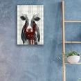 thumbnail image 3 of Epic Art 'Yuletide Cow II' by Victoria Borges, Acrylic Wall Art, 16"x24", 3 of 3