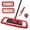 Red, variant on JEHONN Microfiber Dust Mop with 1 Pad for Wet Dry Floor Cleaning (Orange)