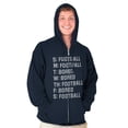 thumbnail image 5 of Bored Football Sport Schedule Zip Hoodie Sweatshirt Men Brisco Brands X, 5 of 6