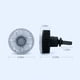 thumbnail image 3 of Ventilador USB para coche con luces RGB | Ventilador de clip giratorio de 360° y 3 velocidades para vehículo, hogar y oficina | Ventilador portátil con cable USB para coche, escritorio, portátil y, 3 of 6