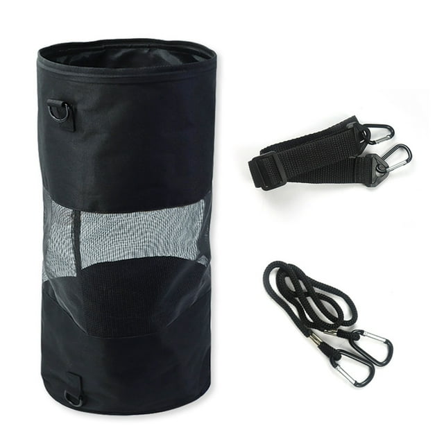 Soidarity Bolsa de almacenamiento de basura para barcos, bolsillo de malla, soporte de basura portátil para playa, organizador de juguetes Deportes acuáticos