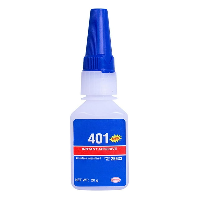 Adhesivo líquido de alta resistencia para reparaciones, pegamento de cianoacrilato de curado rápido, adhesivo instantáneo para muchos materiales, 20 g, transparente, 20 ml