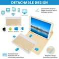 thumbnail image 4 of Keyboard Case for iPad 6th Generation(2018)  iPad 5th Gen(2017)  iPad Air 2  iPad Air  iPad Pro 9.7  Detachable Bluetooth Keyboard with Pencil Holder  Black, 4 of 6