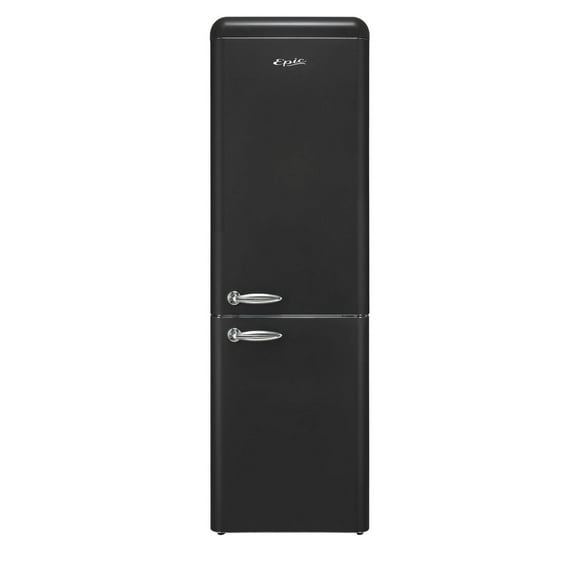 Epic 11 cu.ft. Matte Black Retro Refrigerator - Energy Star Certified